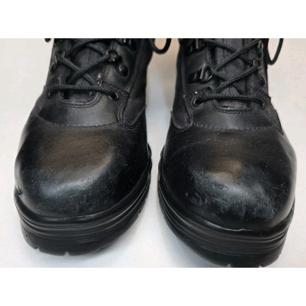 Mens Size 9 Corcoran Combat Work Boots Black Leather Lace Up Ankle Top 1944 - Picture 5 of 11